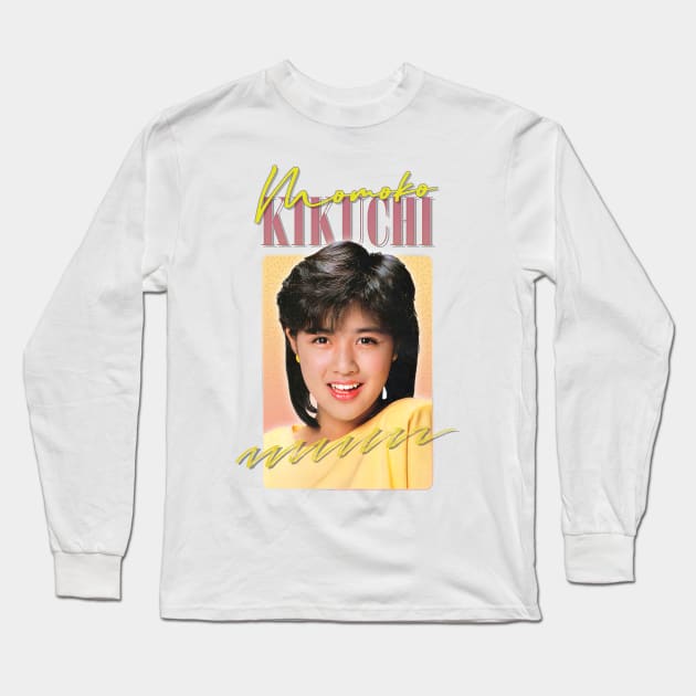 Momoko Kikuchi // Retro 80s Fan Art Design Long Sleeve T-Shirt by DankFutura